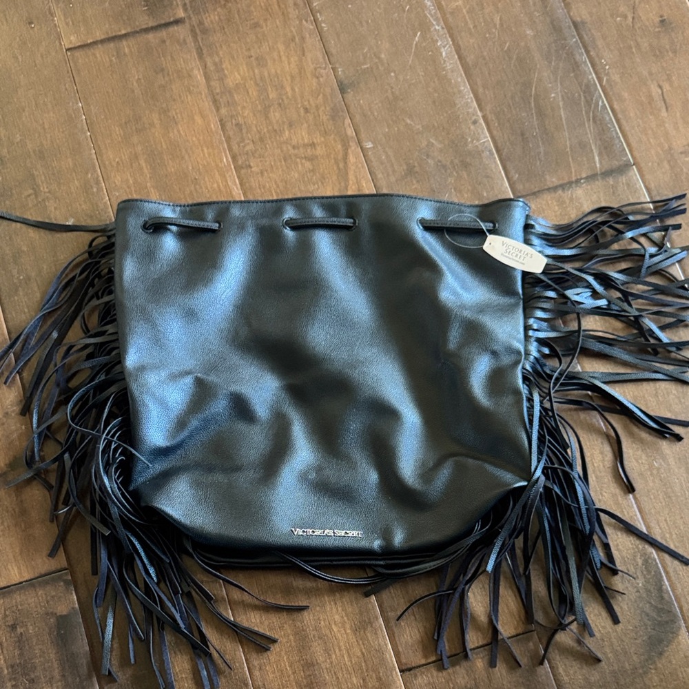 Black Fringe Women's Bag
